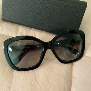 Black Cole Haan cat eye sunglasses
